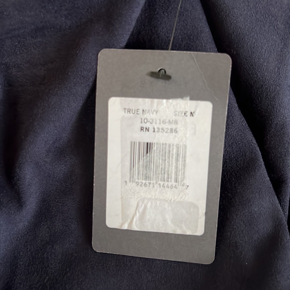 LYSSE Hi Waist Lt Wt Vegan Suede Legging (28.5" Inseam) In True Navy. - Picture 11 of 12